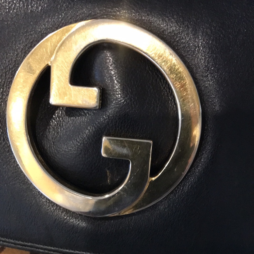Gucci Black Leather 1970s Great condition. - Picture 2 of 12